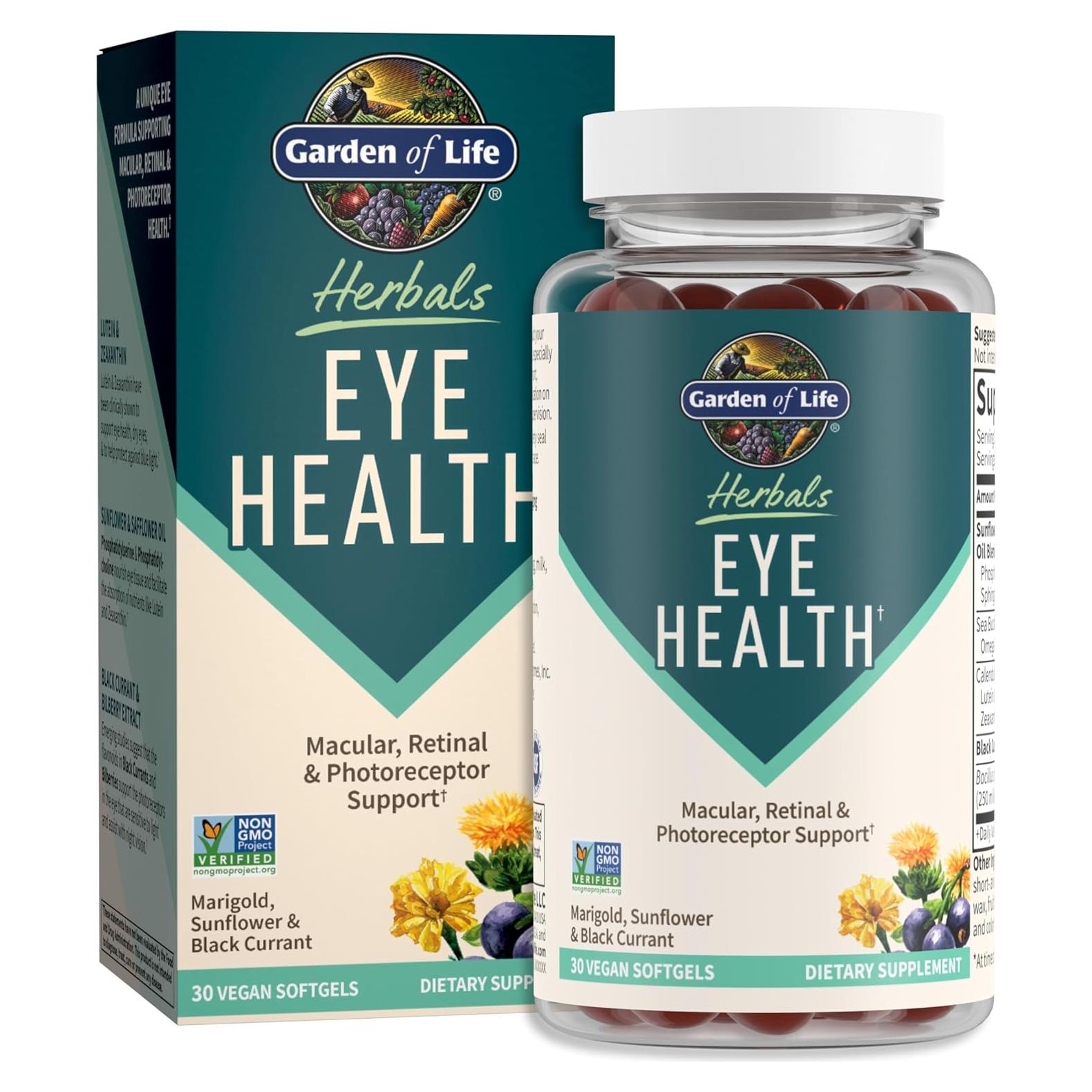 Suplemento Ocular Garden of Life Herbals - Luteína y Zeaxantina