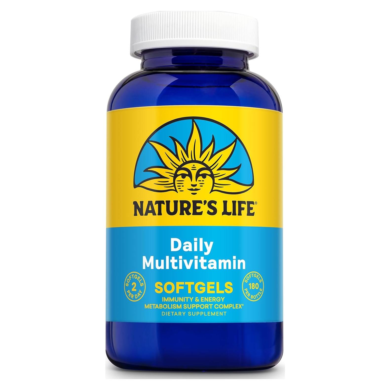 Multivitamina Diaria Nature's Life 90 Gelatinas Blandas - Hierro