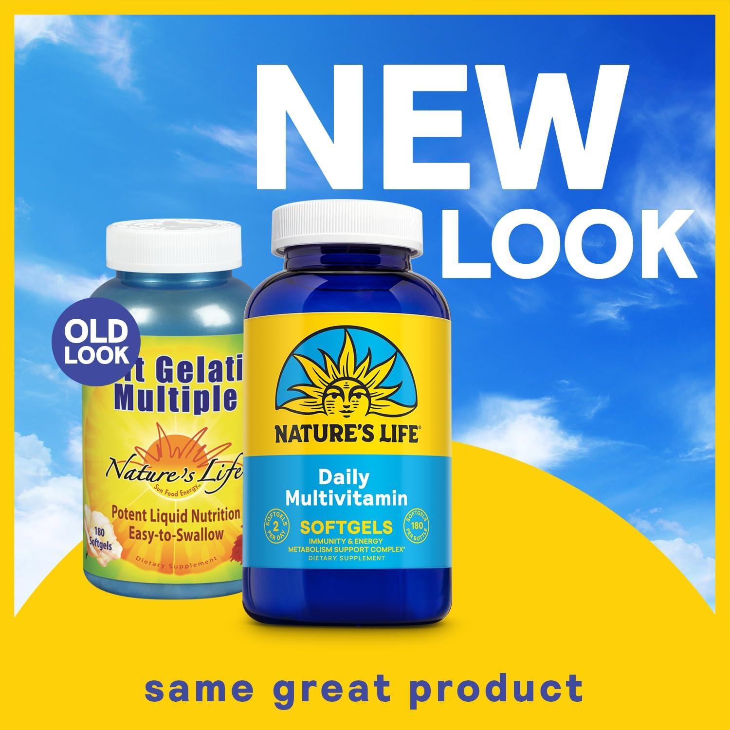 Multivitamina Diaria Nature's Life 90 Gelatinas Blandas - Hierro