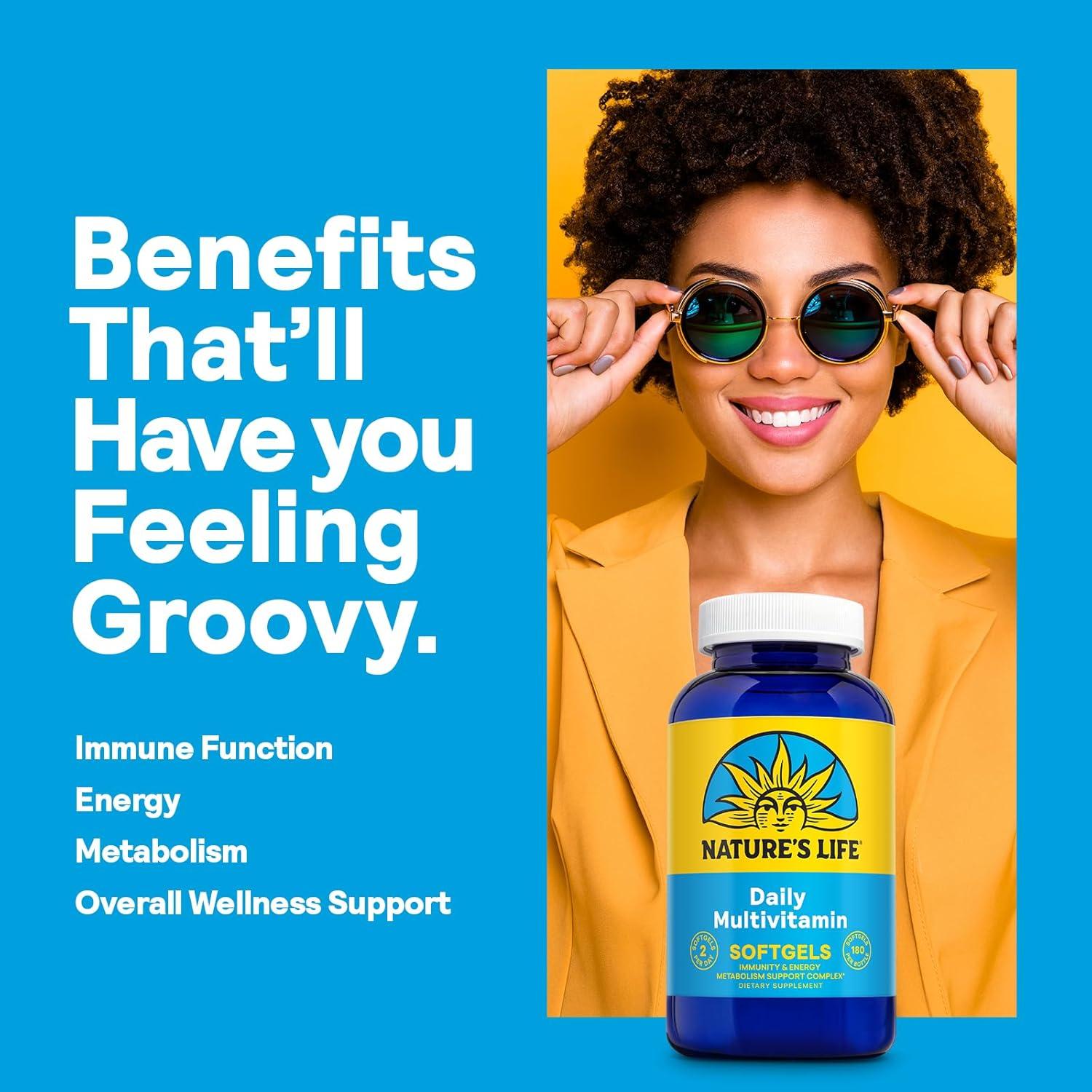 Multivitamina Diaria Nature's Life 90 Gelatinas Blandas - Hierro