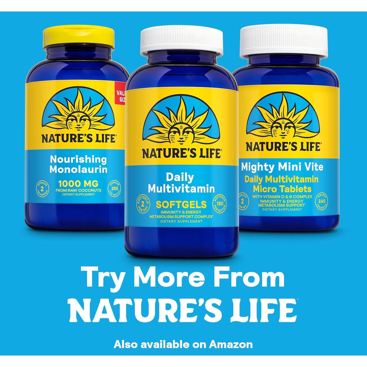 Multivitamina Diaria Nature's Life 90 Gelatinas Blandas - Hierro