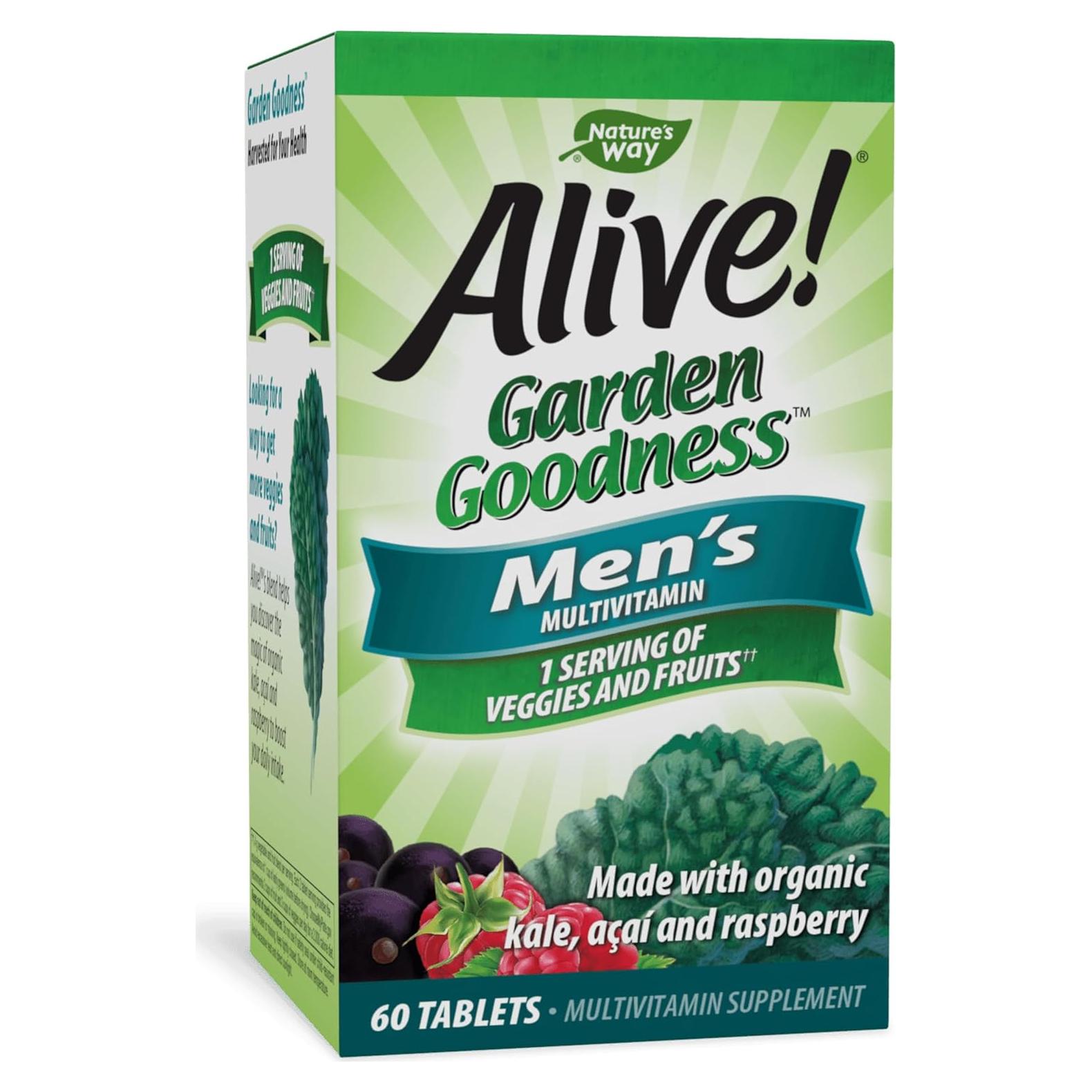 Multivitamina para hombres Nature's Way Alive! 60 tabletas