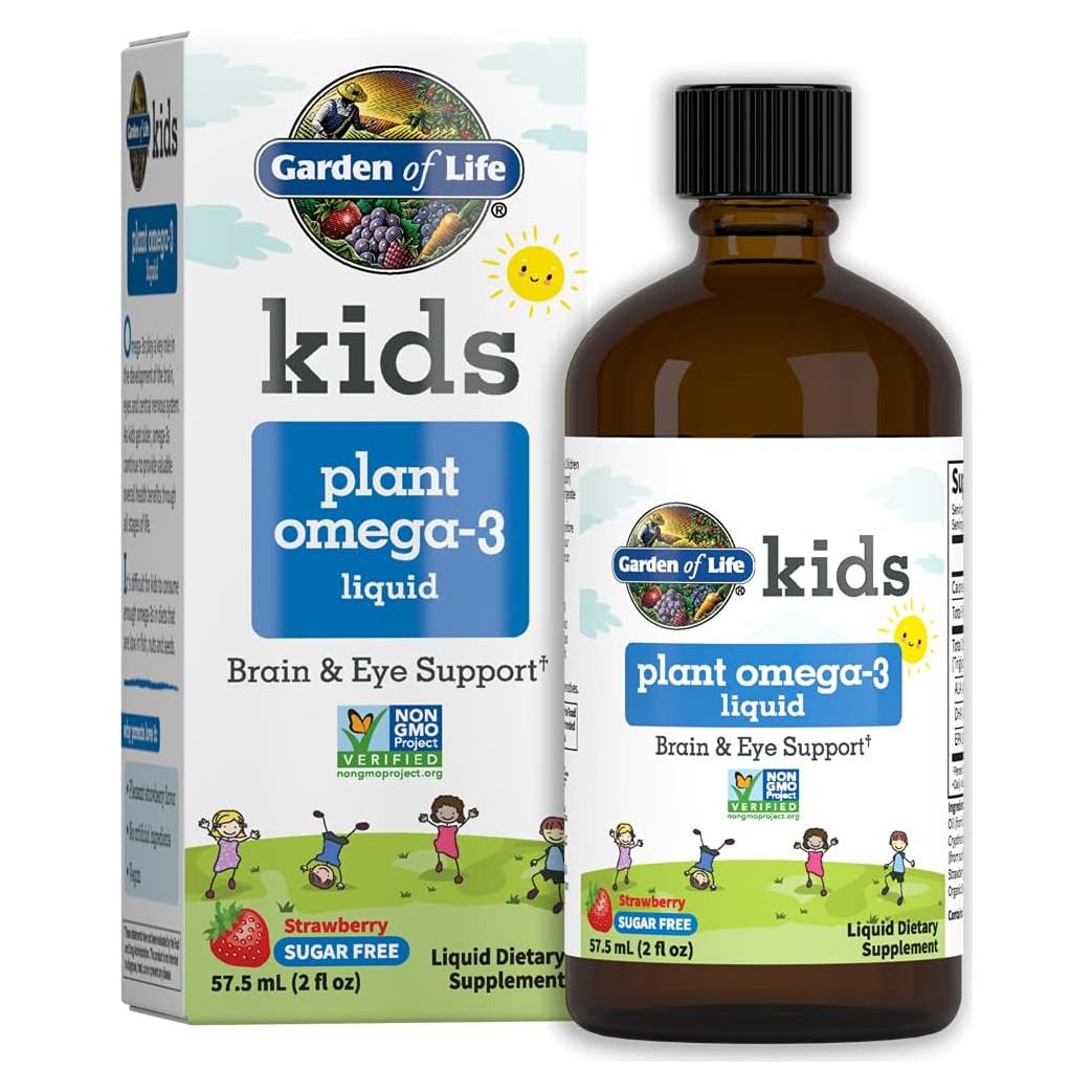Suplemento Omega-3 Vegano Garden of Life para Niños 59 ml