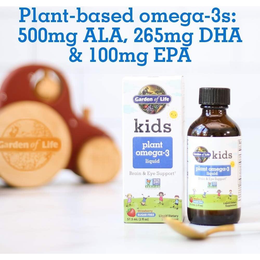 Suplemento Omega-3 Vegano Garden of Life para Niños 59 ml