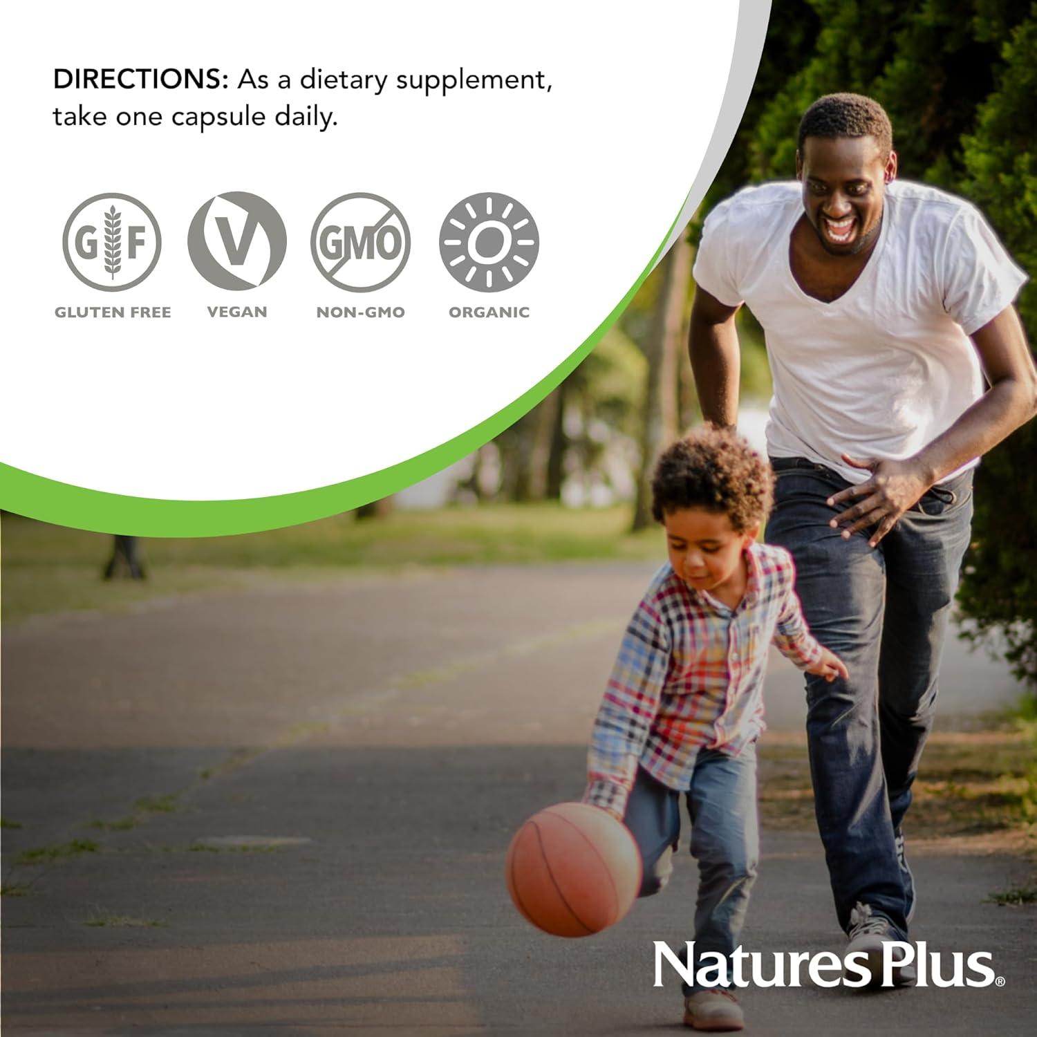 Vitamina K2 Orgánica Nature's Plus 120 mcg 60 Cápsulas Veganas