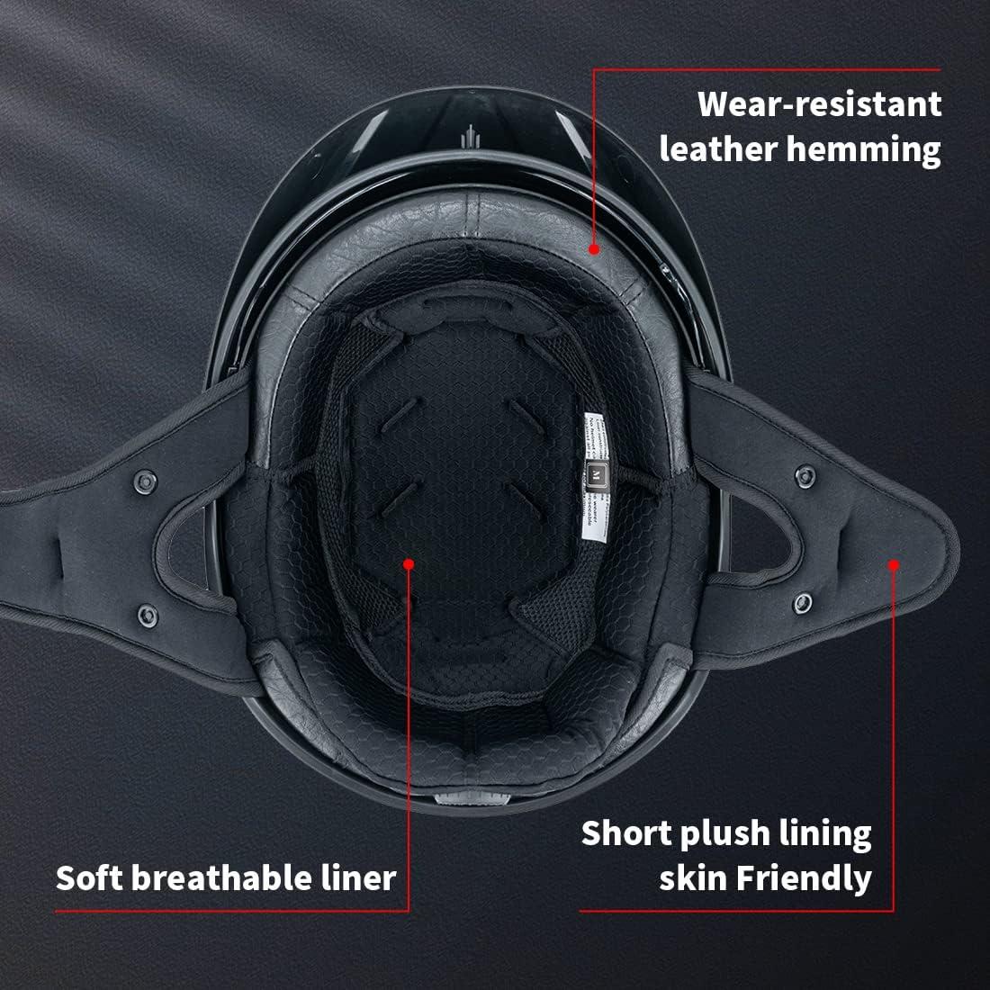 Casco Myamis MH118 Media Cara Ajustable Unisex Blanco