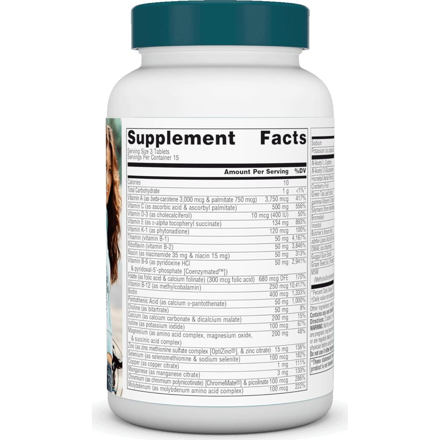 Multivitamínico Diario para Mujeres Source Naturals 45 Tabletas