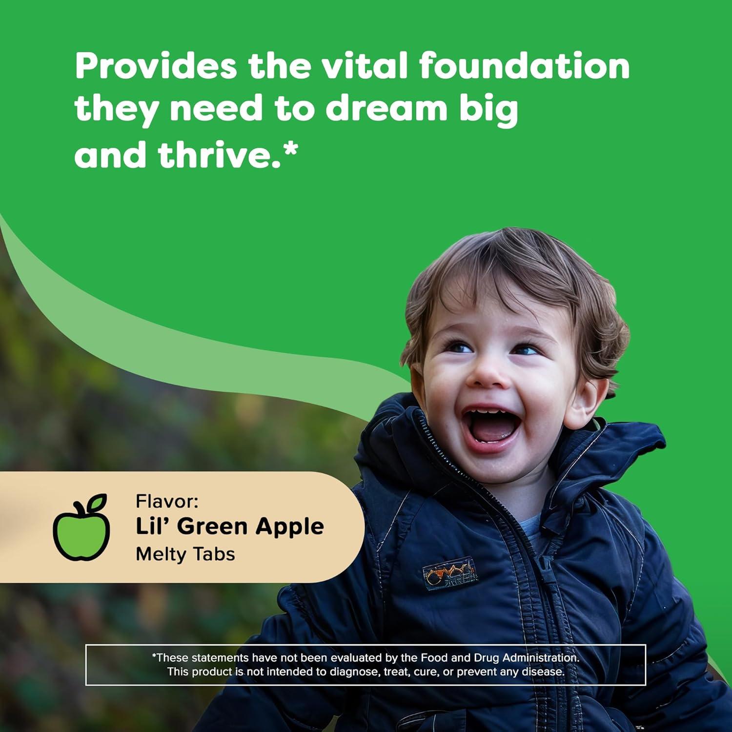 Vitamina D3 Melty Renzo para Niños 60 Tabletas Sabor Manzana