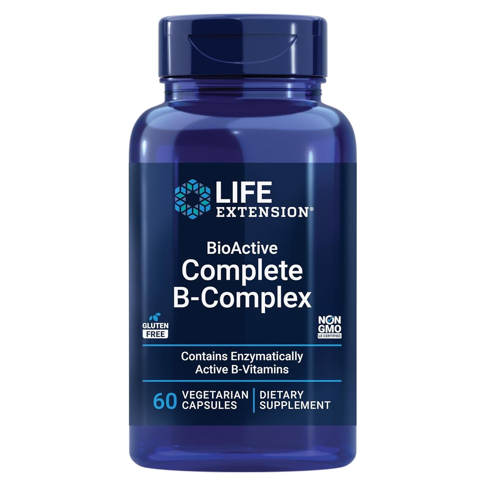 Complejo B BioActive Life Extension 60 Cápsulas Vegetarianas