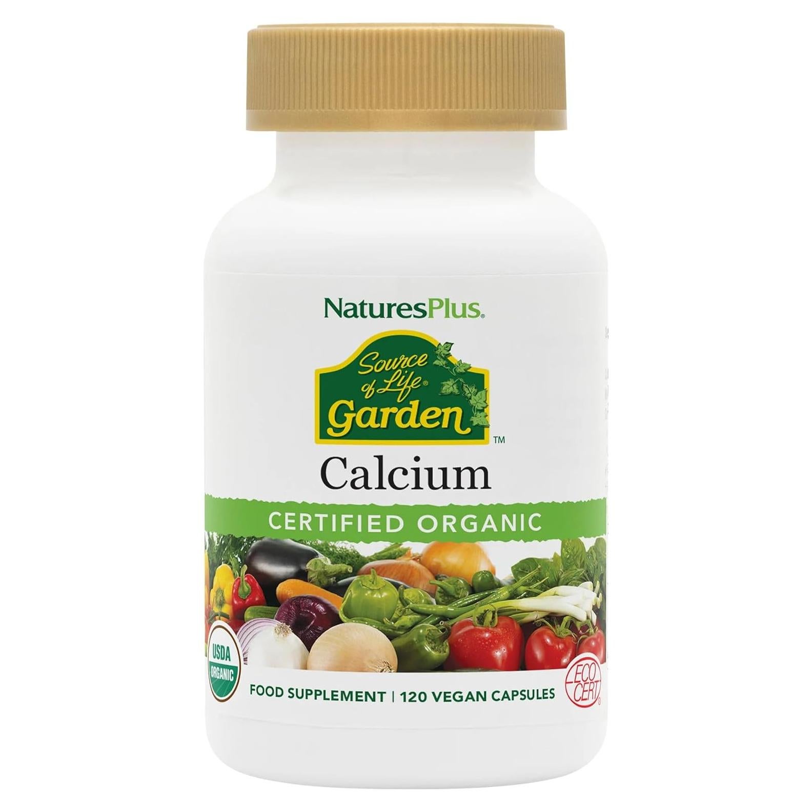 Suplemento de Calcio Orgánico NaturesPlus 1000 mg 120 Cápsulas