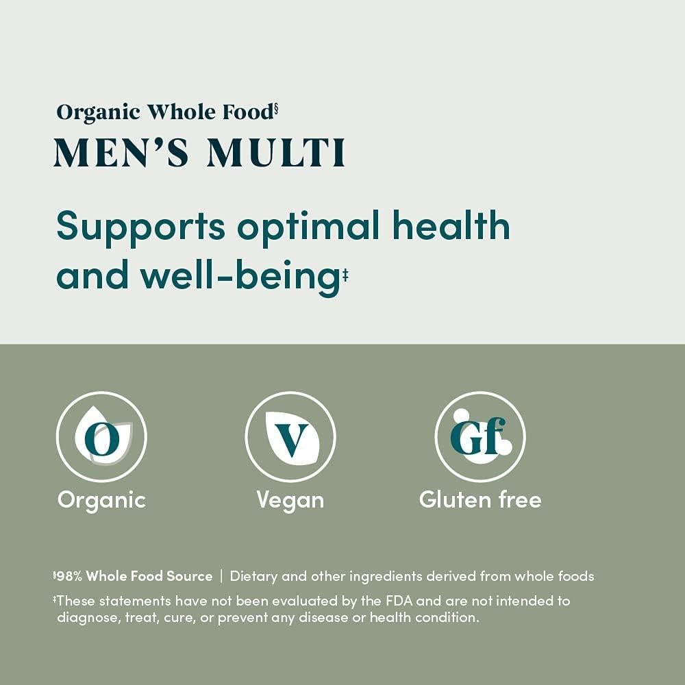 Multivitamínico Orgánico para Hombres Amazon Elements 60 tabletas
