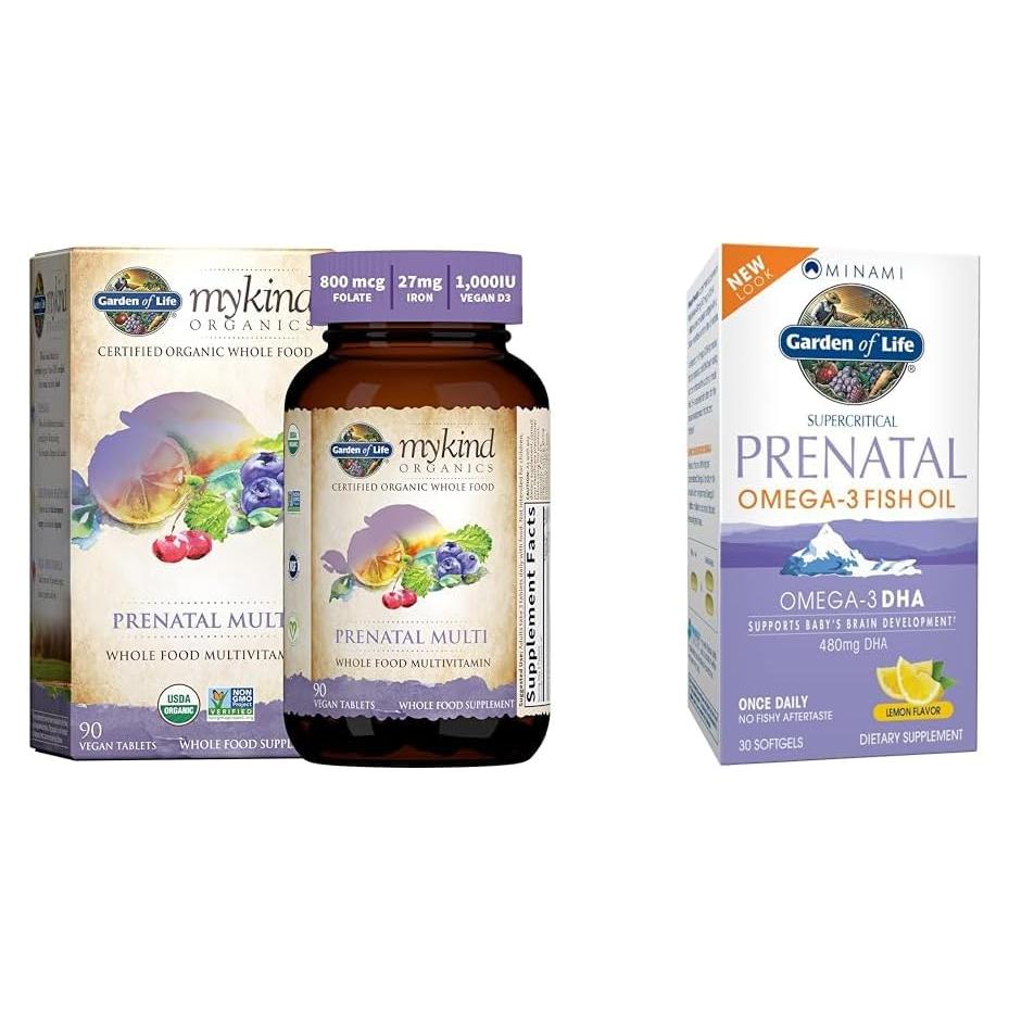 Multivitamínico Prenatal Jardín de Vida con DHA Omega 3 30 Tab