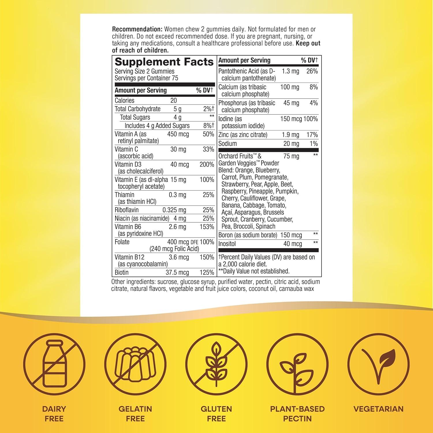 Multivitaminas Gummy Nature's Way Alive! para Mujeres 150 G