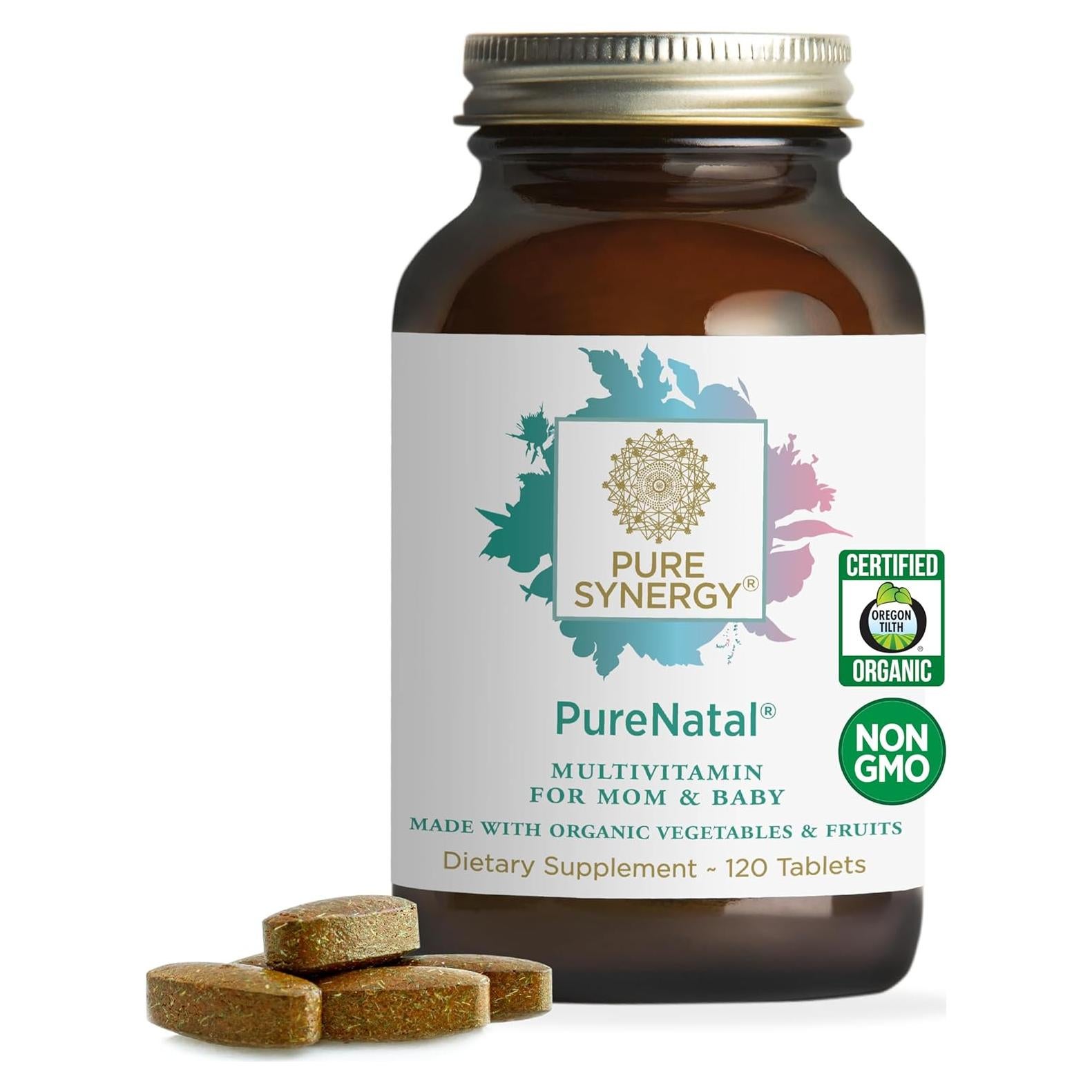 Vitaminas Prenatales PureNatal Synergy 120 Tabletas Veganas