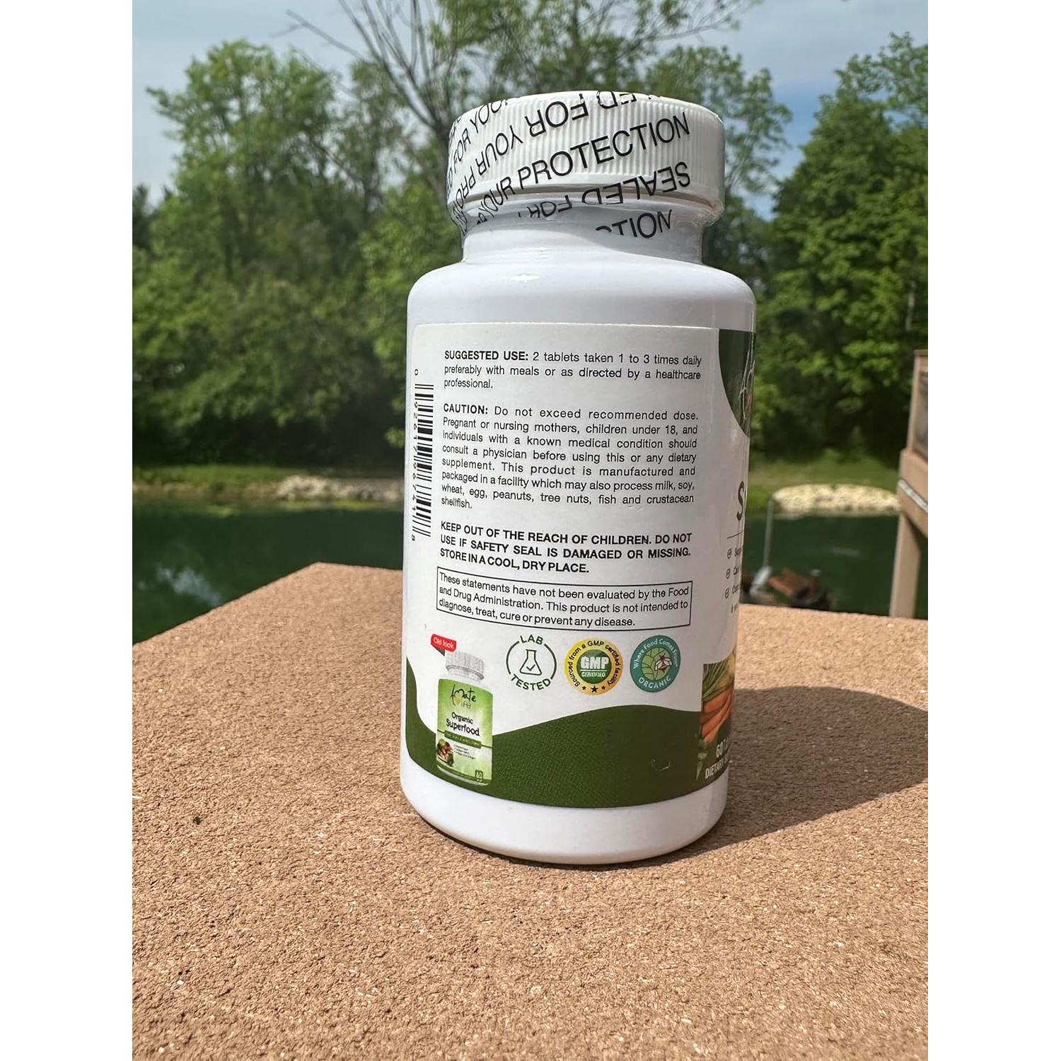 Suplemento Dietético Orgánico Amate 60 Cápsulas Superalimentos