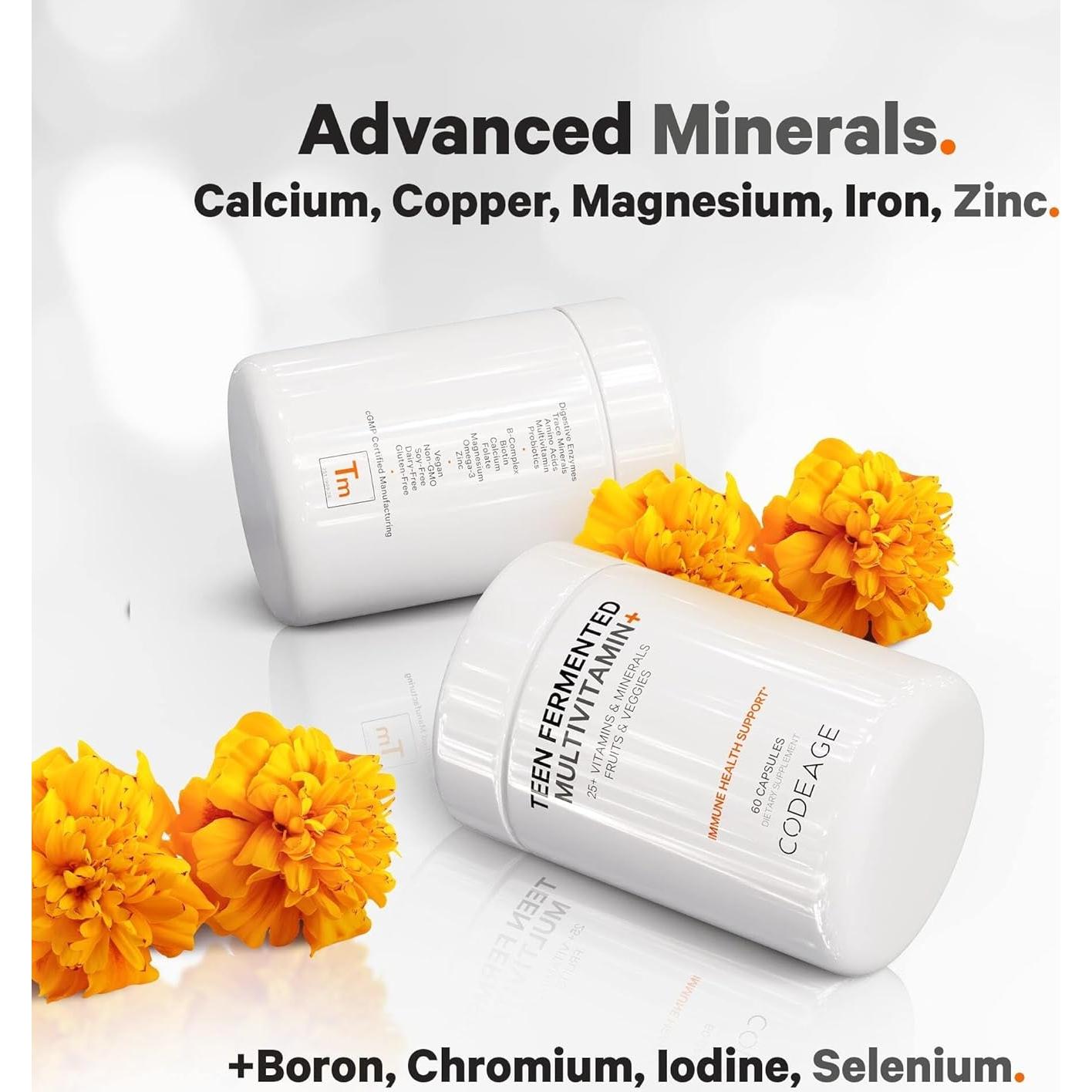 Multivitamínico Codeage para Adolescentes - 60 Cápsulas