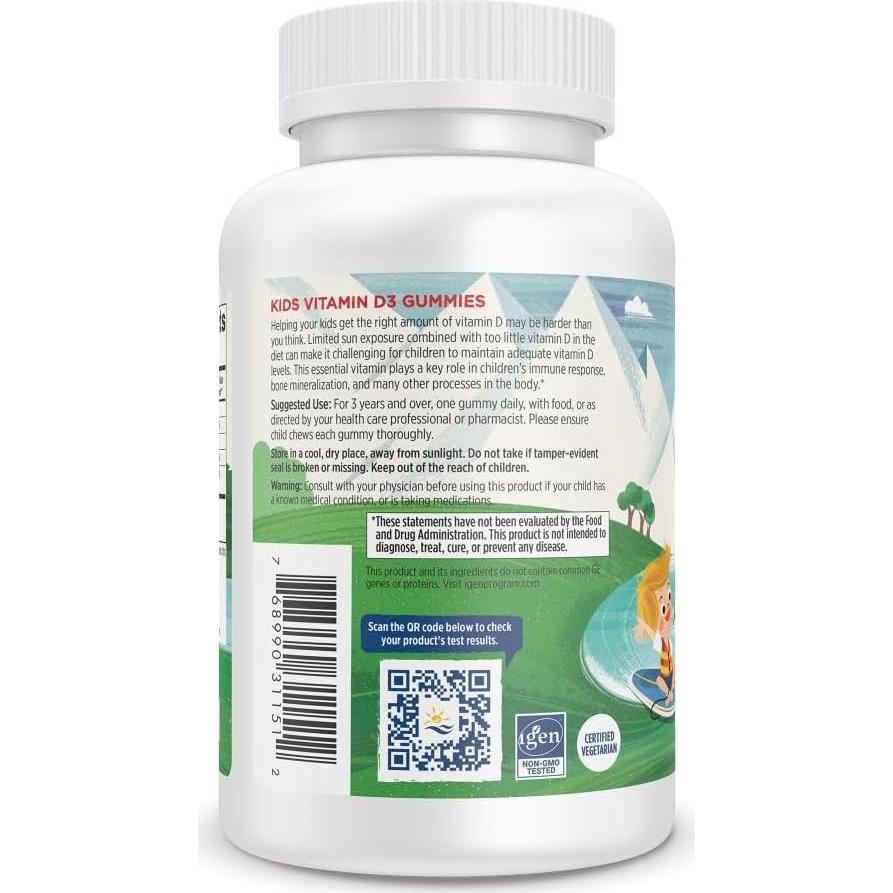 Gomitas de Vitamina D3 para Niños Nordic Naturals 120 Unidades