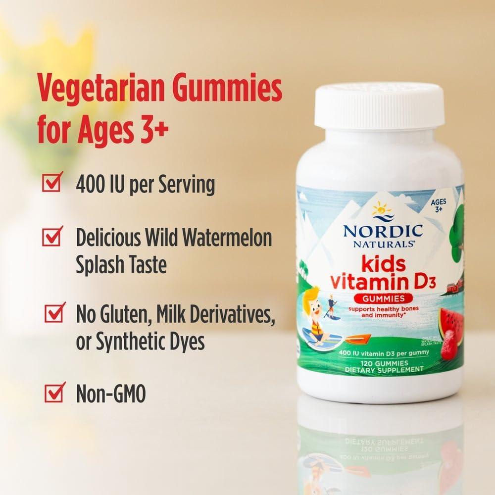 Gomitas de Vitamina D3 para Niños Nordic Naturals 120 Unidades