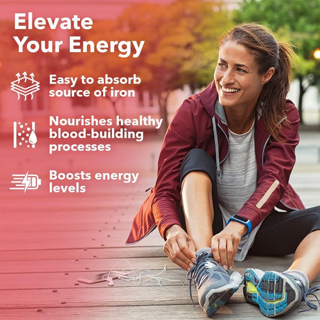 LifeSeasons Blood Nourish-R - Suplemento de Hierro 60 Cápsulas