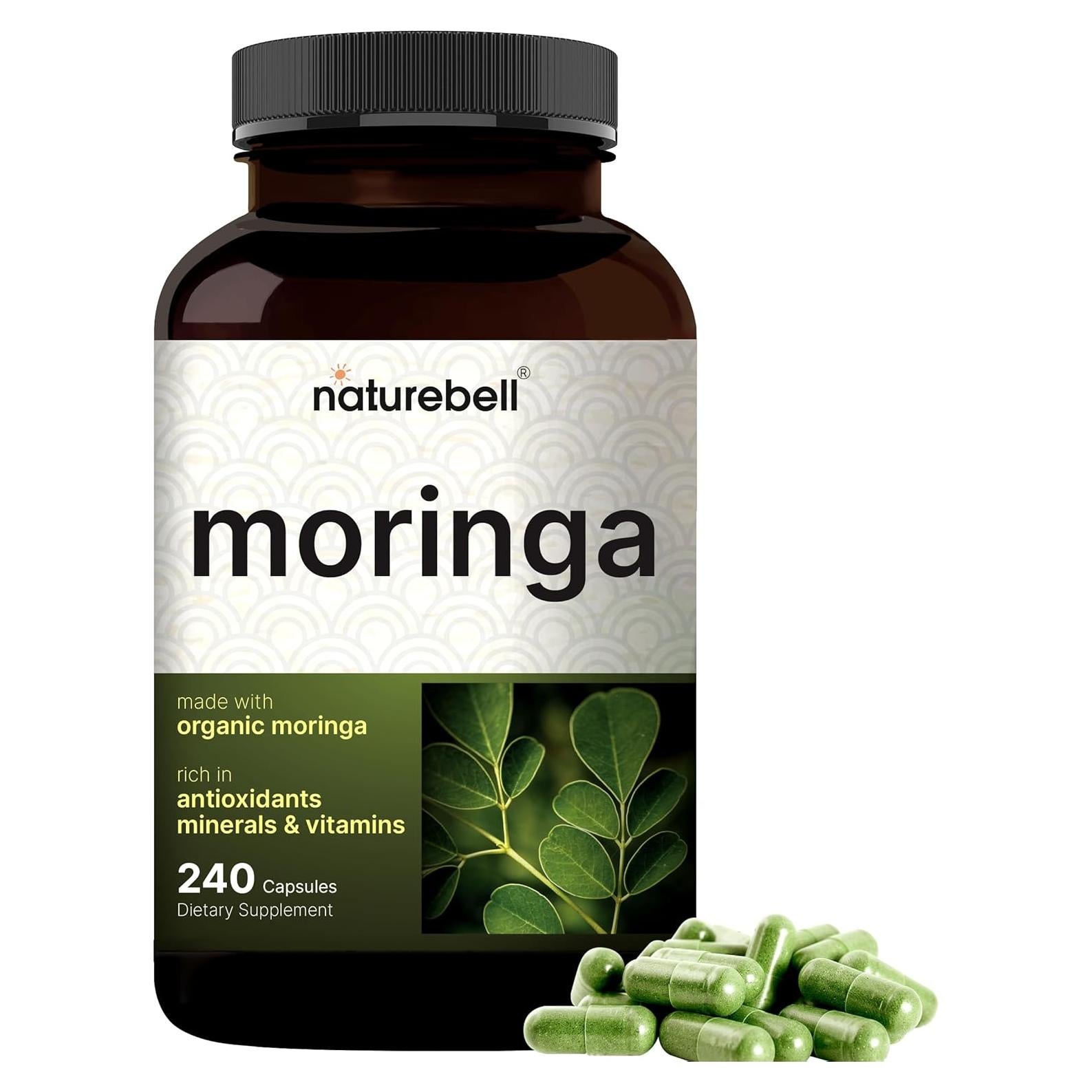 Cápsulas de Moringa Orgánica NatureBell 8000mg 240 Unidades