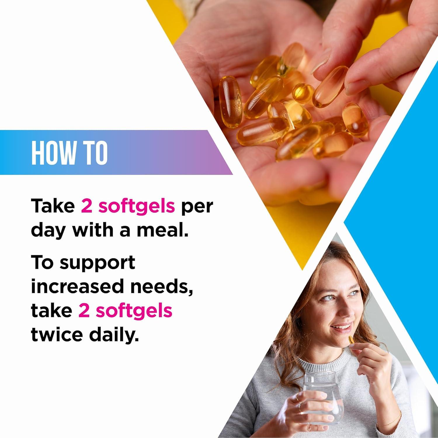 Suplemento Omega 3 6 9 Livingood Daily con Cúrcuma 60 Cápsulas