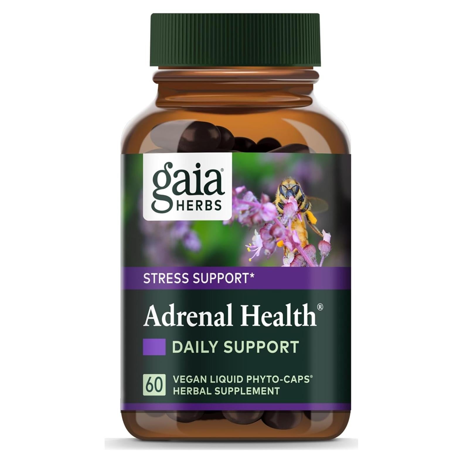 Suplemento Herbal Gaia Herbs Salud Adrenal 60 Cápsulas