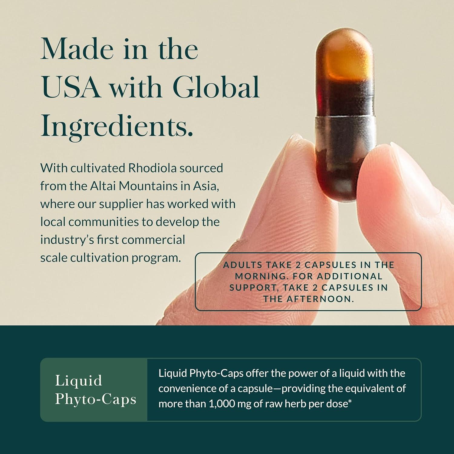 Suplemento Herbal Gaia Herbs Salud Adrenal 60 Cápsulas