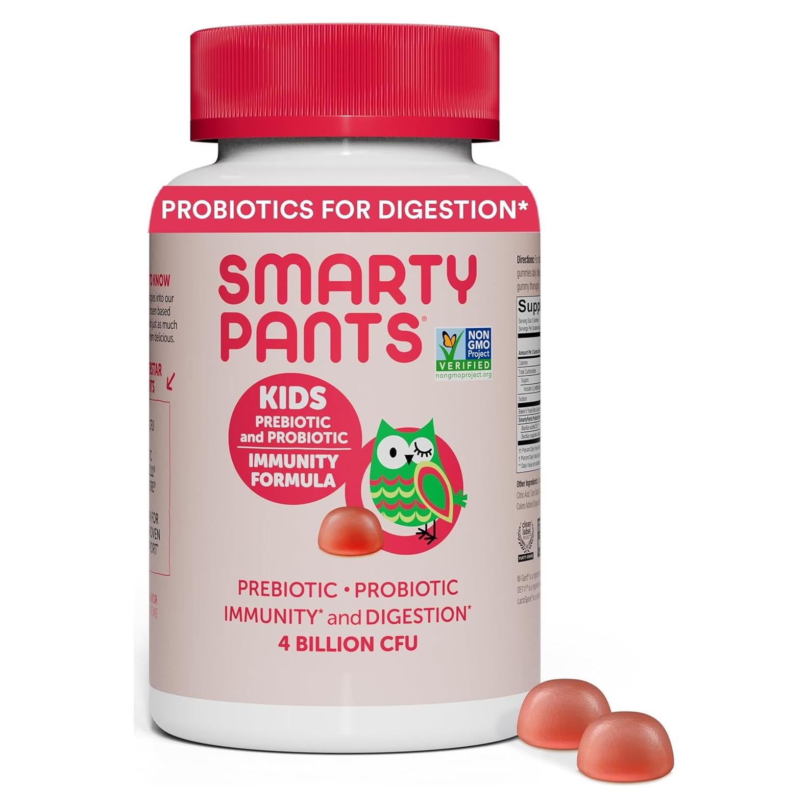 Gomitas Probioticas y Prebioticas SmartyPants Fresa 60 Unidades