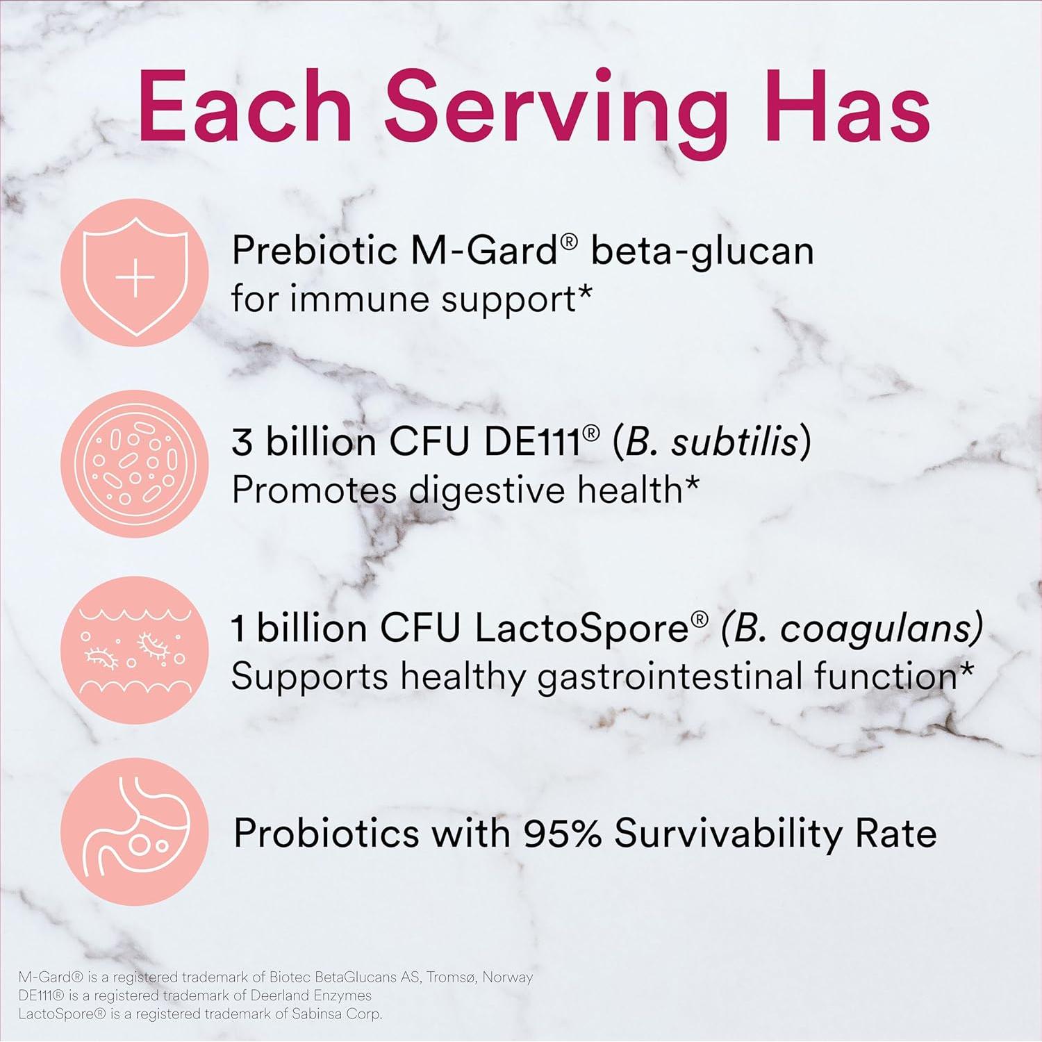 Gomitas Probioticas y Prebioticas SmartyPants Fresa 60 Unidades