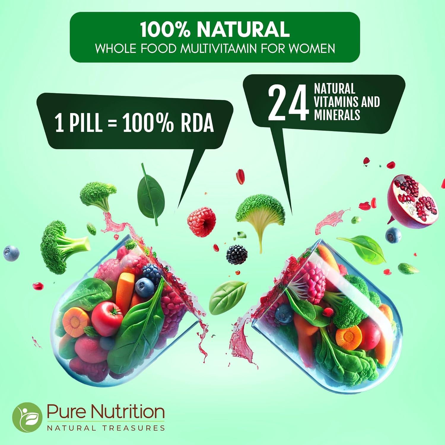 Multivitamínico Natural Pure Nutrition para Mujeres - 90 Tabletas