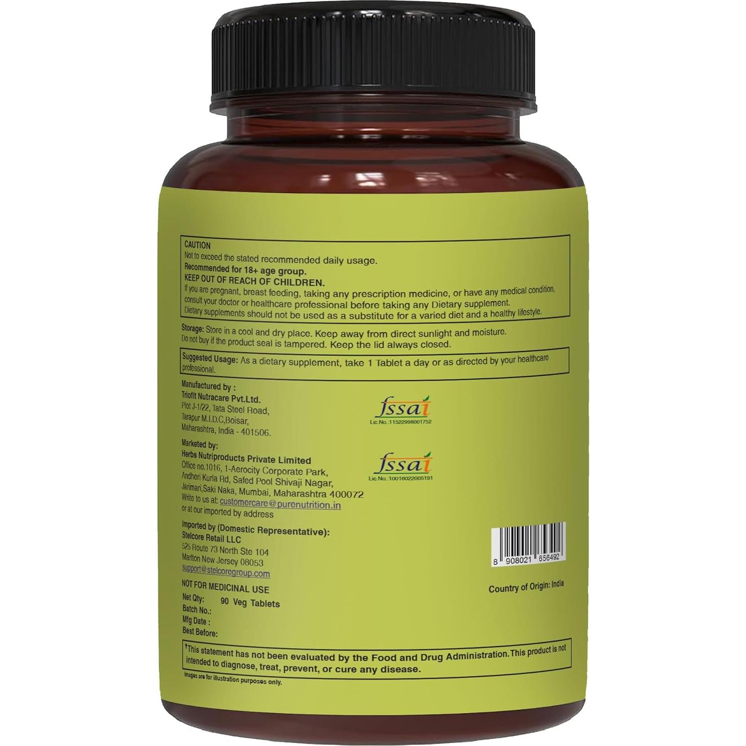 Multivitamínico Natural Pure Nutrition para Mujeres - 90 Tabletas