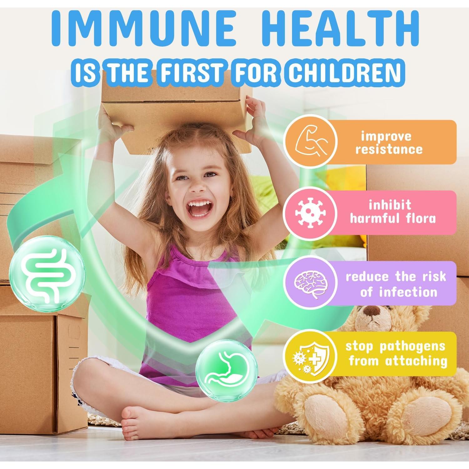 ZEBORA Probioticos y Prebioticos para Niños 3+ 30 Paquetes