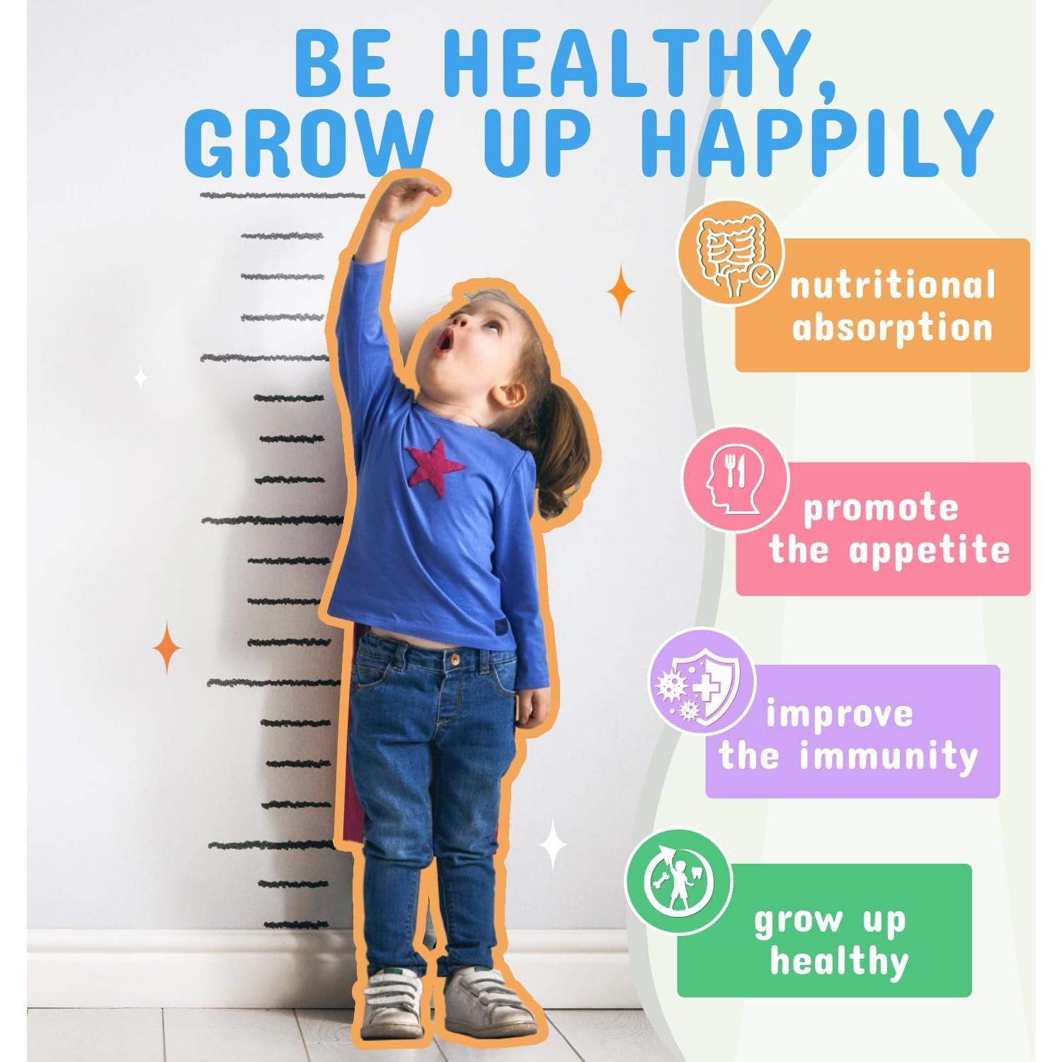 ZEBORA Probioticos y Prebioticos para Niños 3+ 30 Paquetes