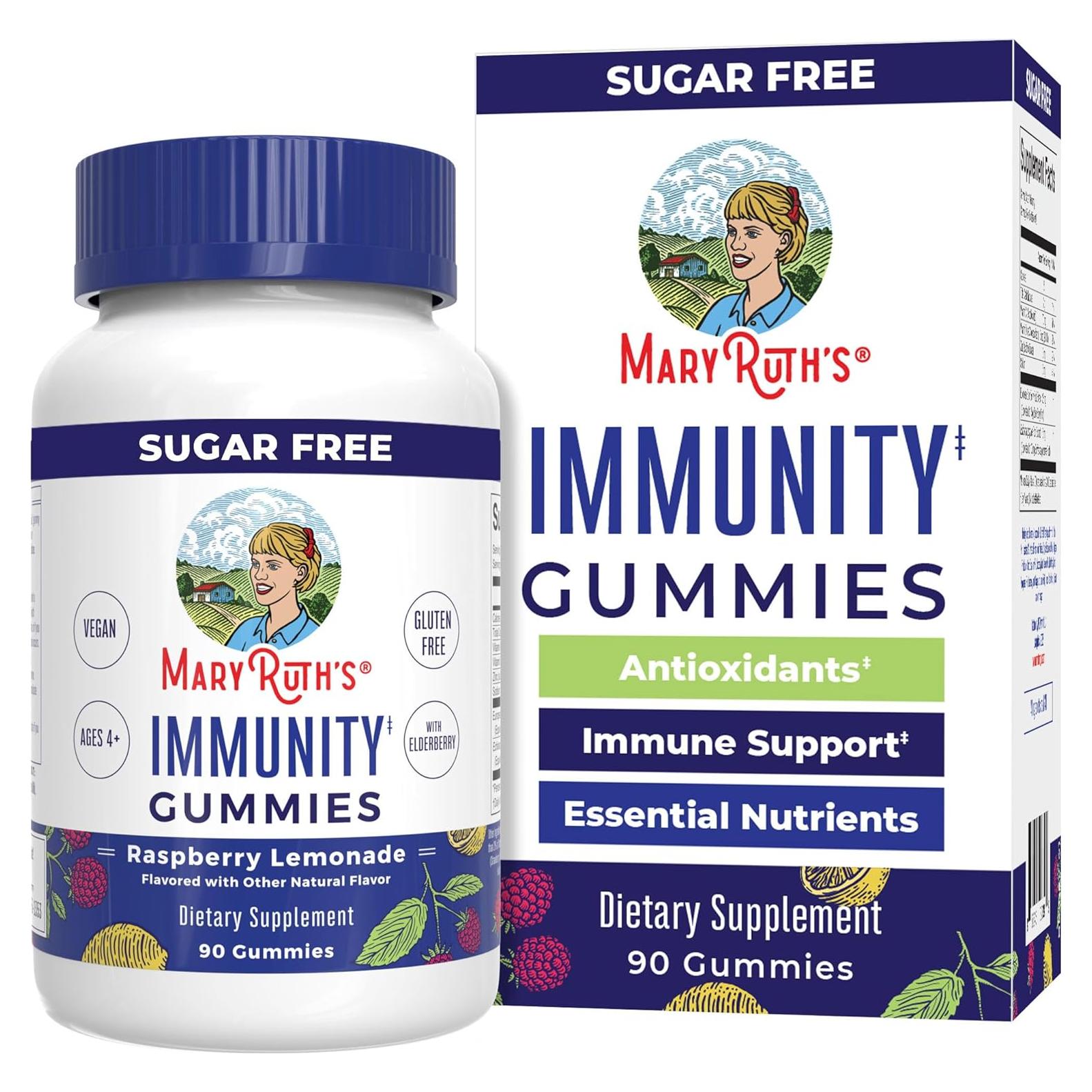 Gominolas Inmunidad MaryRuth 90ct | Vitamina C, D, Zinc, Equinácea