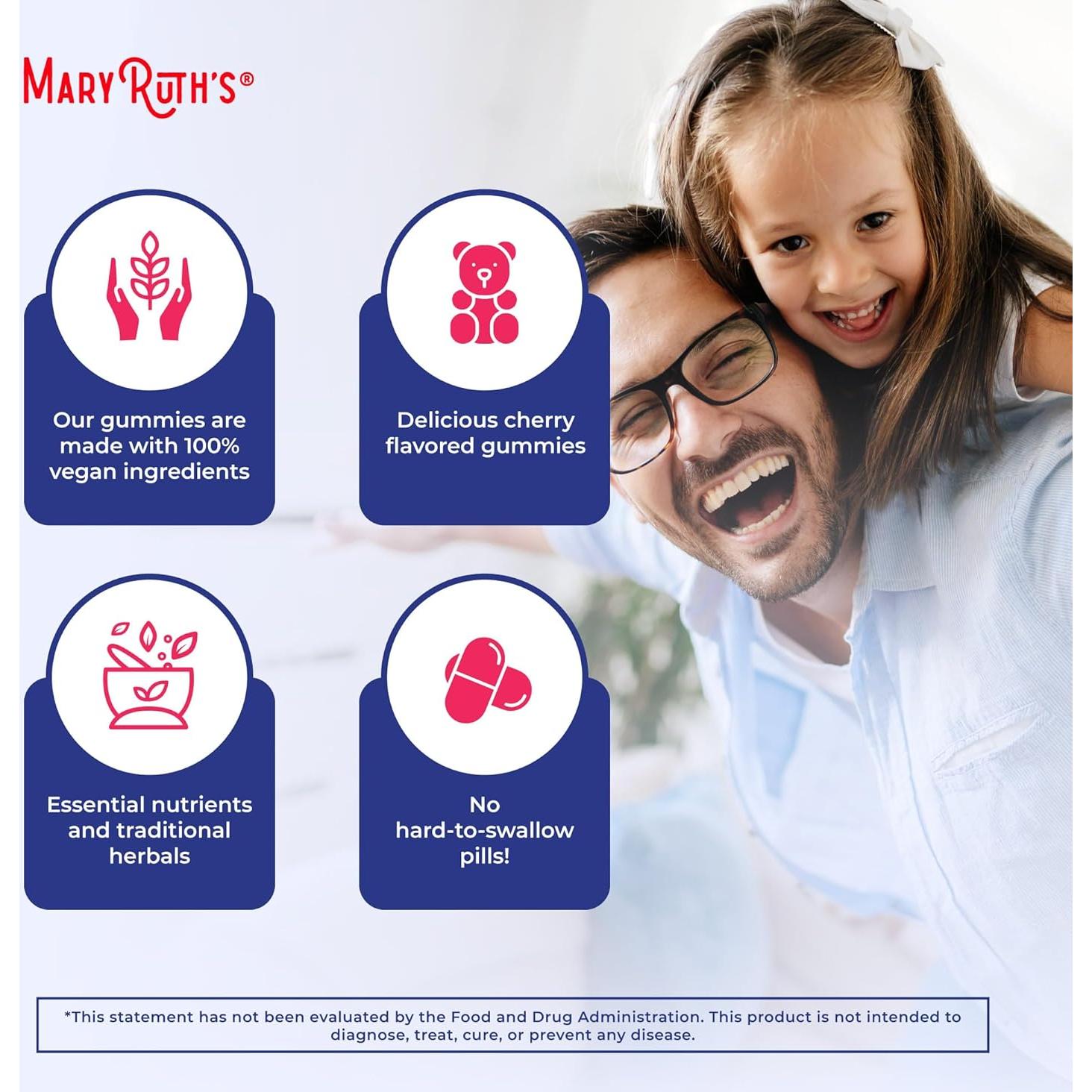 Gominolas Inmunidad MaryRuth 90ct | Vitamina C, D, Zinc, Equinácea