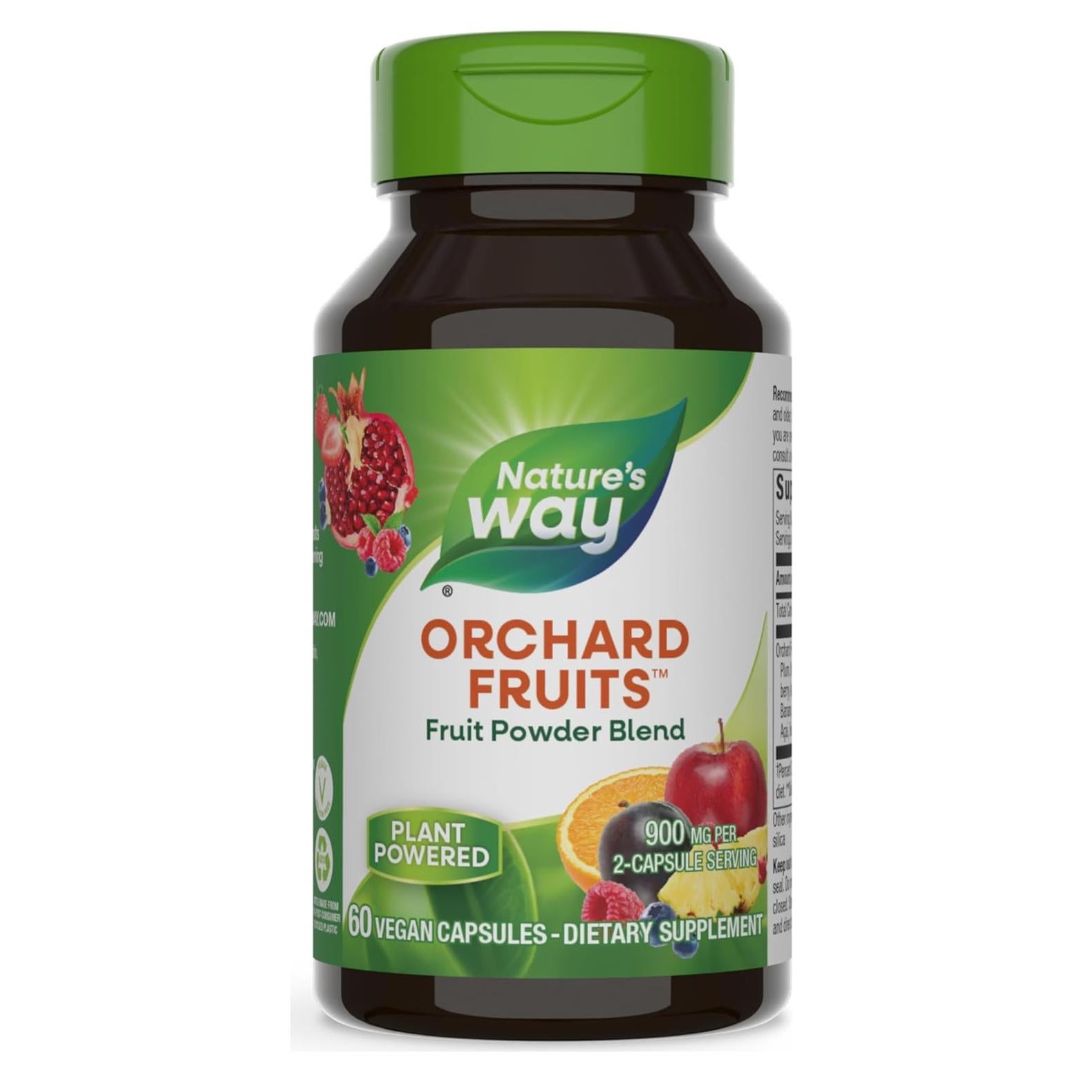 Suplemento de Polvo de Frutas Frutas del Huerto 900mg 60 Cápsulas