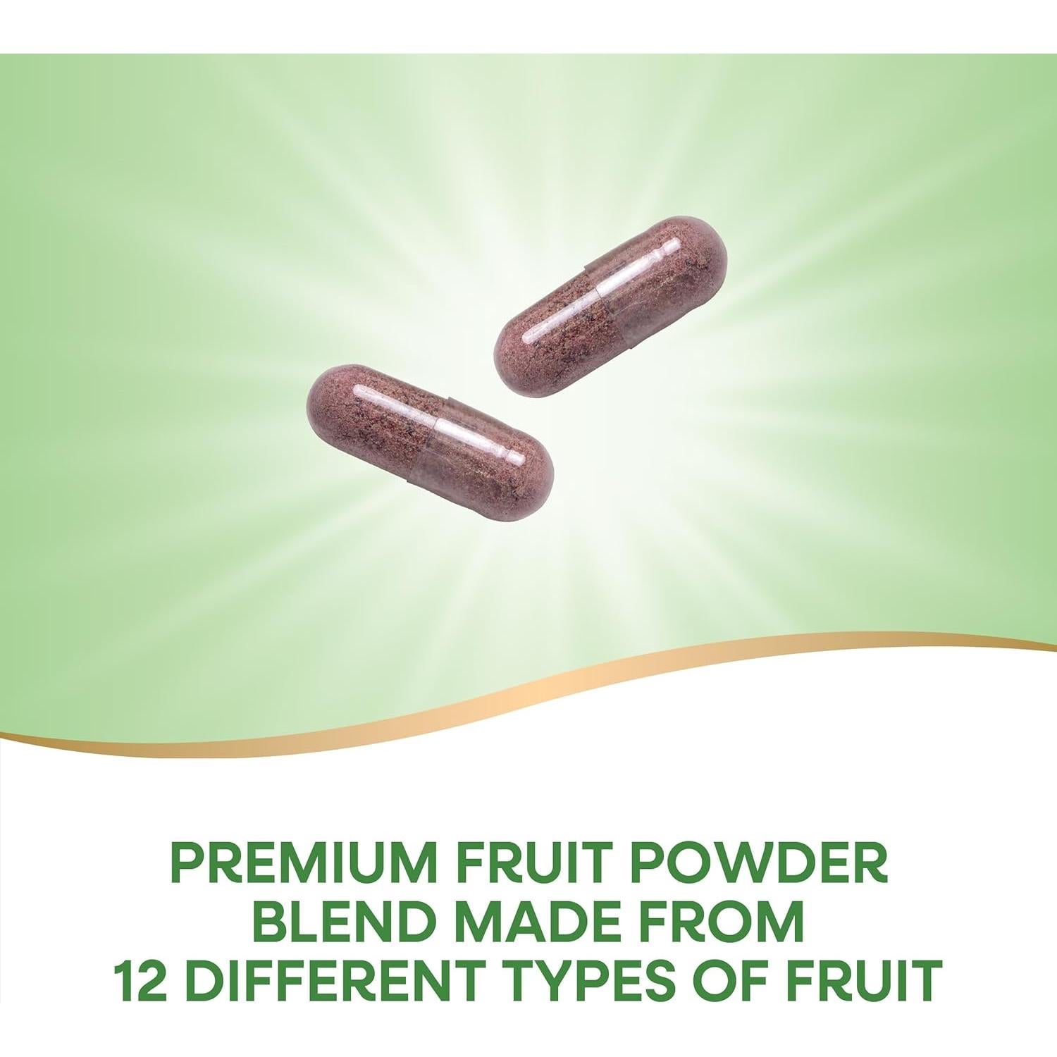 Suplemento de Polvo de Frutas Frutas del Huerto 900mg 60 Cápsulas