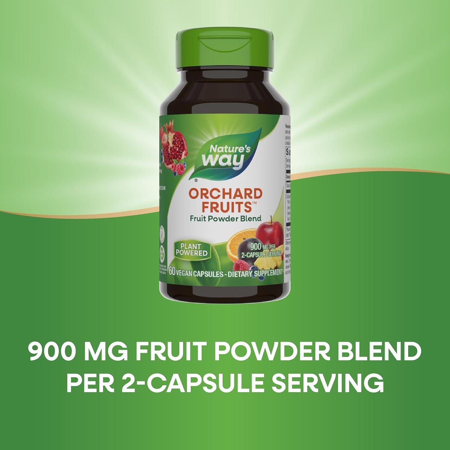 Suplemento de Polvo de Frutas Frutas del Huerto 900mg 60 Cápsulas