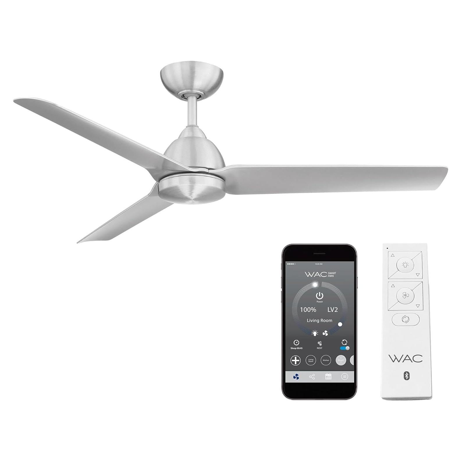 Ventilador de Techo WAC Mocha 137 cm Control Remoto Alexa