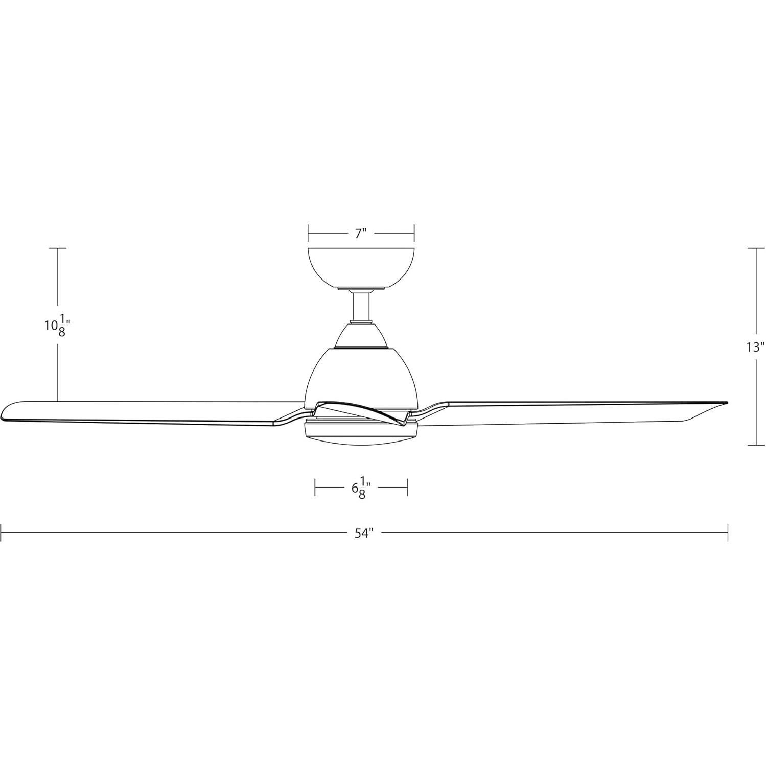 Ventilador de Techo WAC Mocha 137 cm Control Remoto Alexa