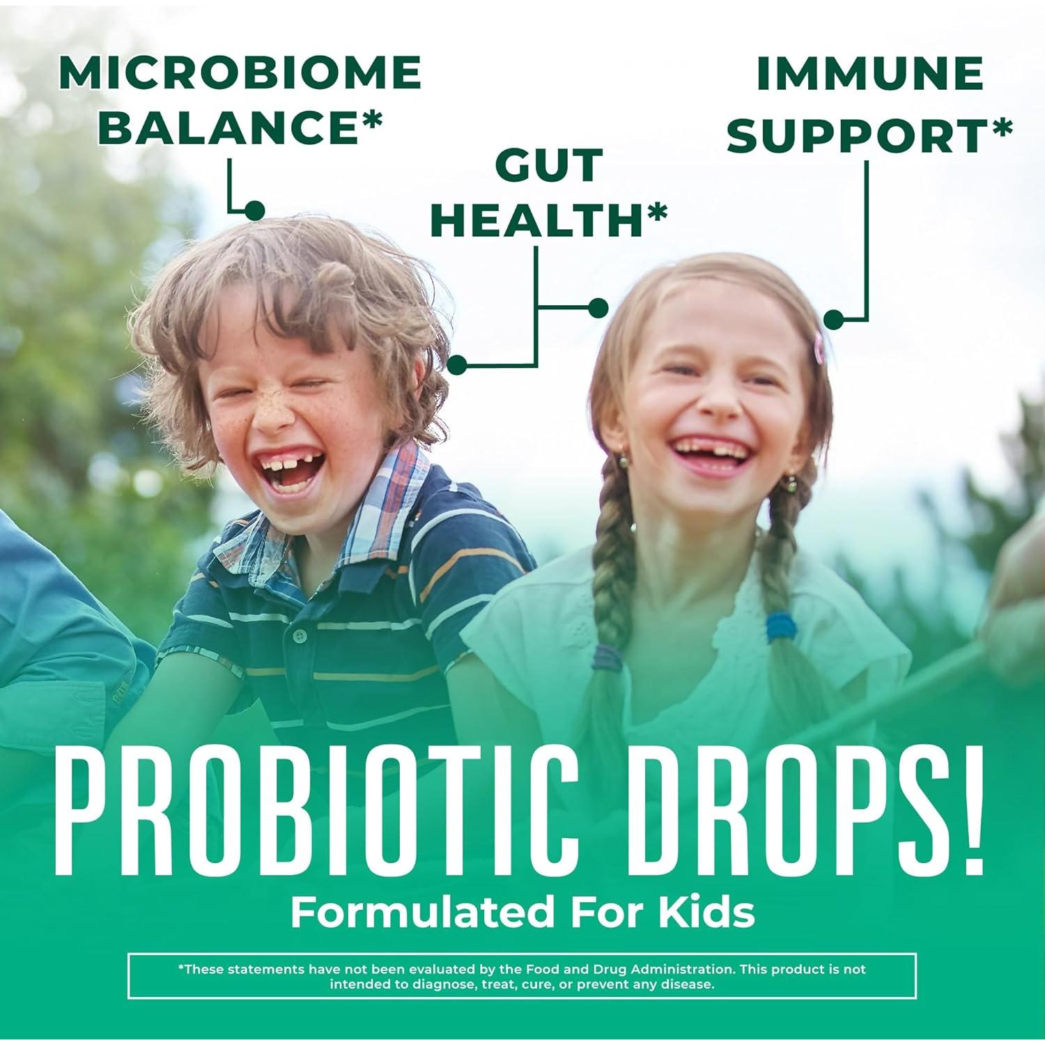 Gotas Probióticas para Niños MaryRuth 30 Porciones Salud Digestiva