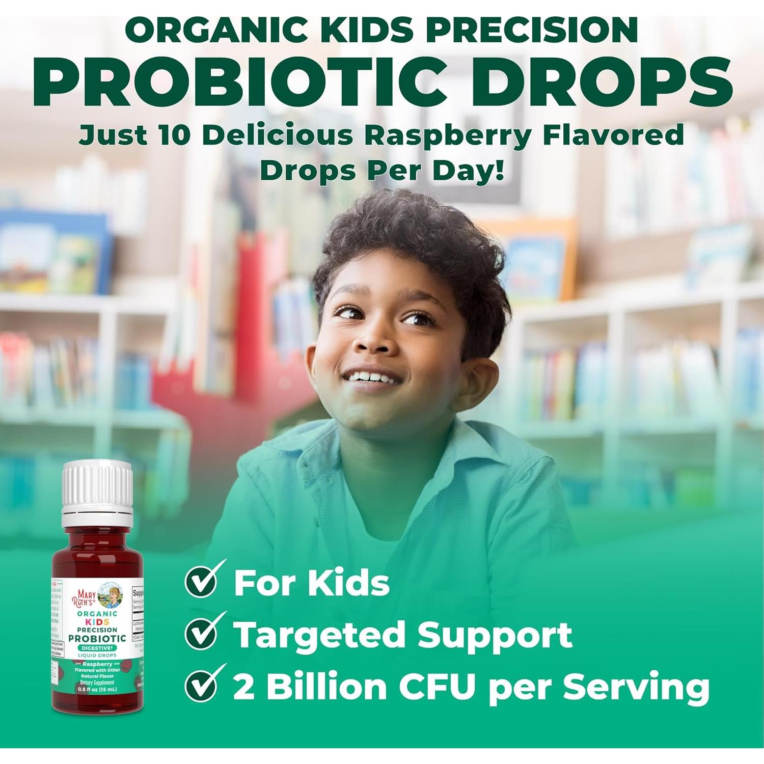 Gotas Probióticas para Niños MaryRuth 30 Porciones Salud Digestiva