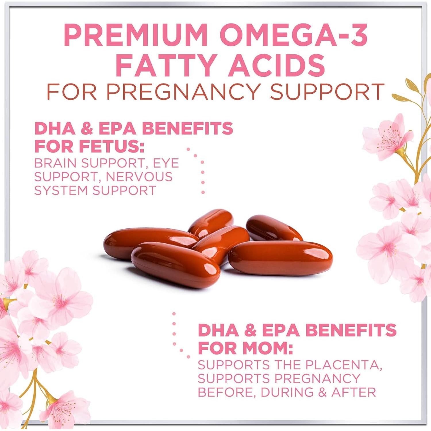 Multivitamínico Prenatal Hello Lovely 60 Softgels DHA Ácido Fólico