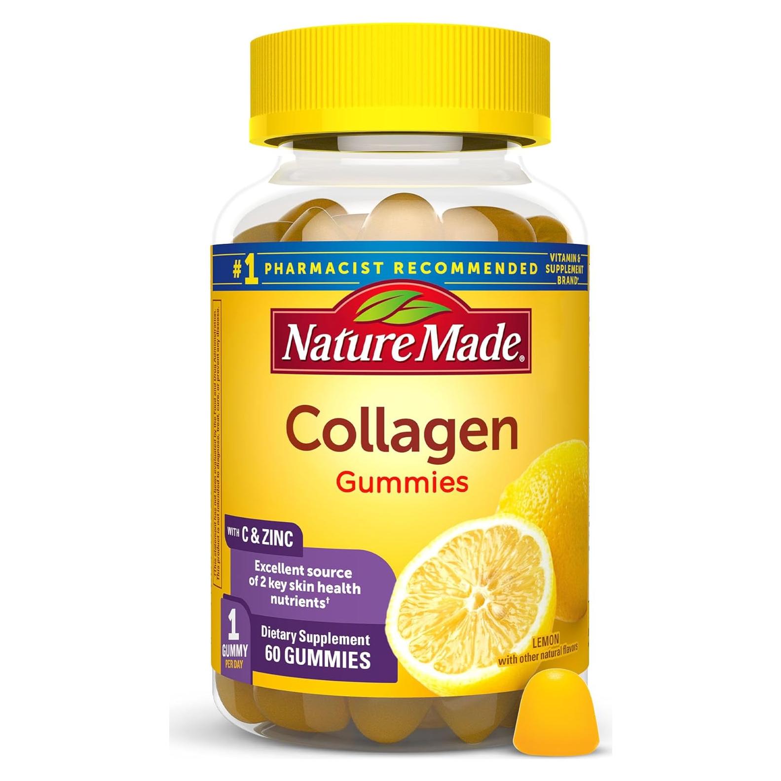 Gomitas de Colágeno Nature Made con Vitamina C y Zinc, 60 Unidades