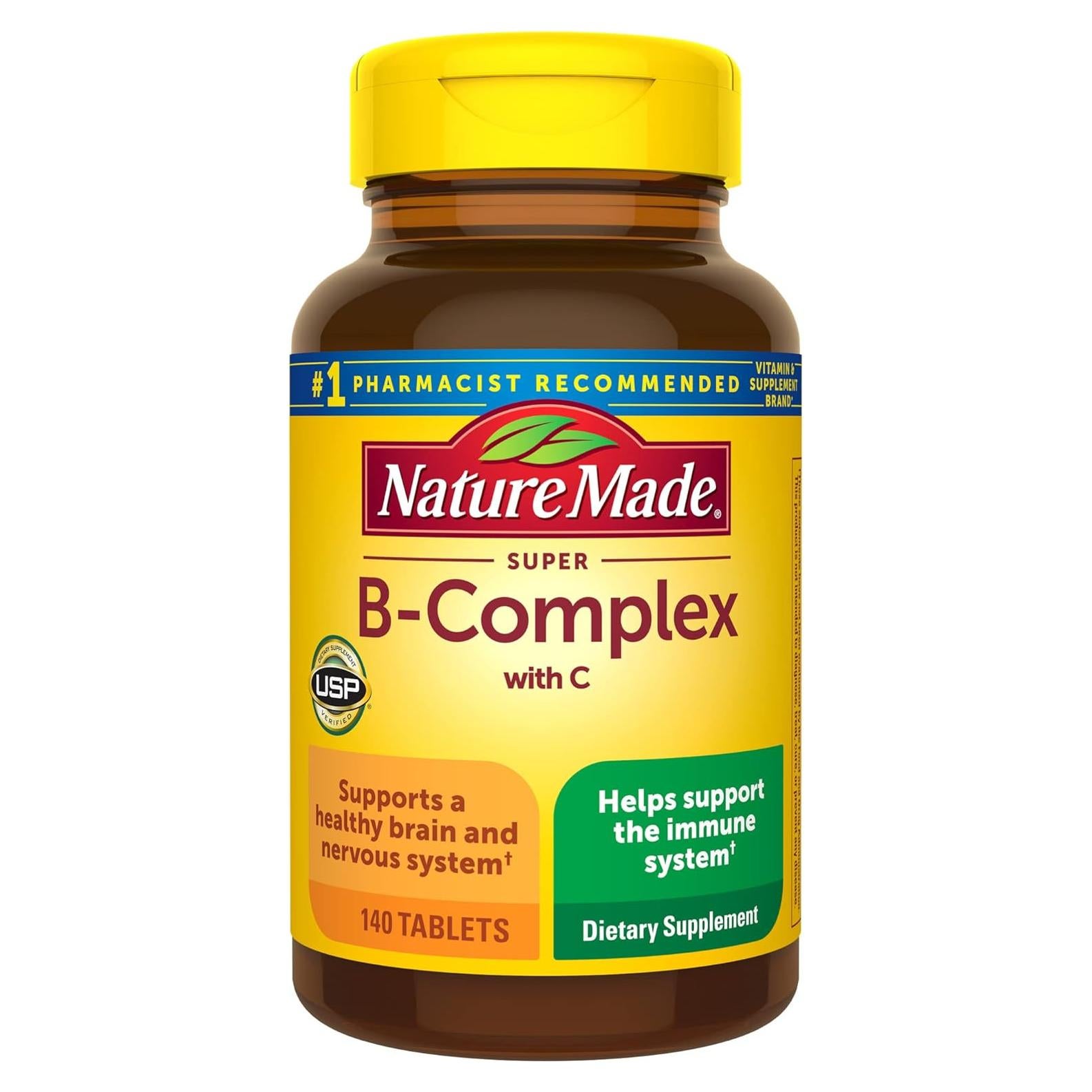 Nature Made Super B Complex 140 Tabletas con Vitamina C