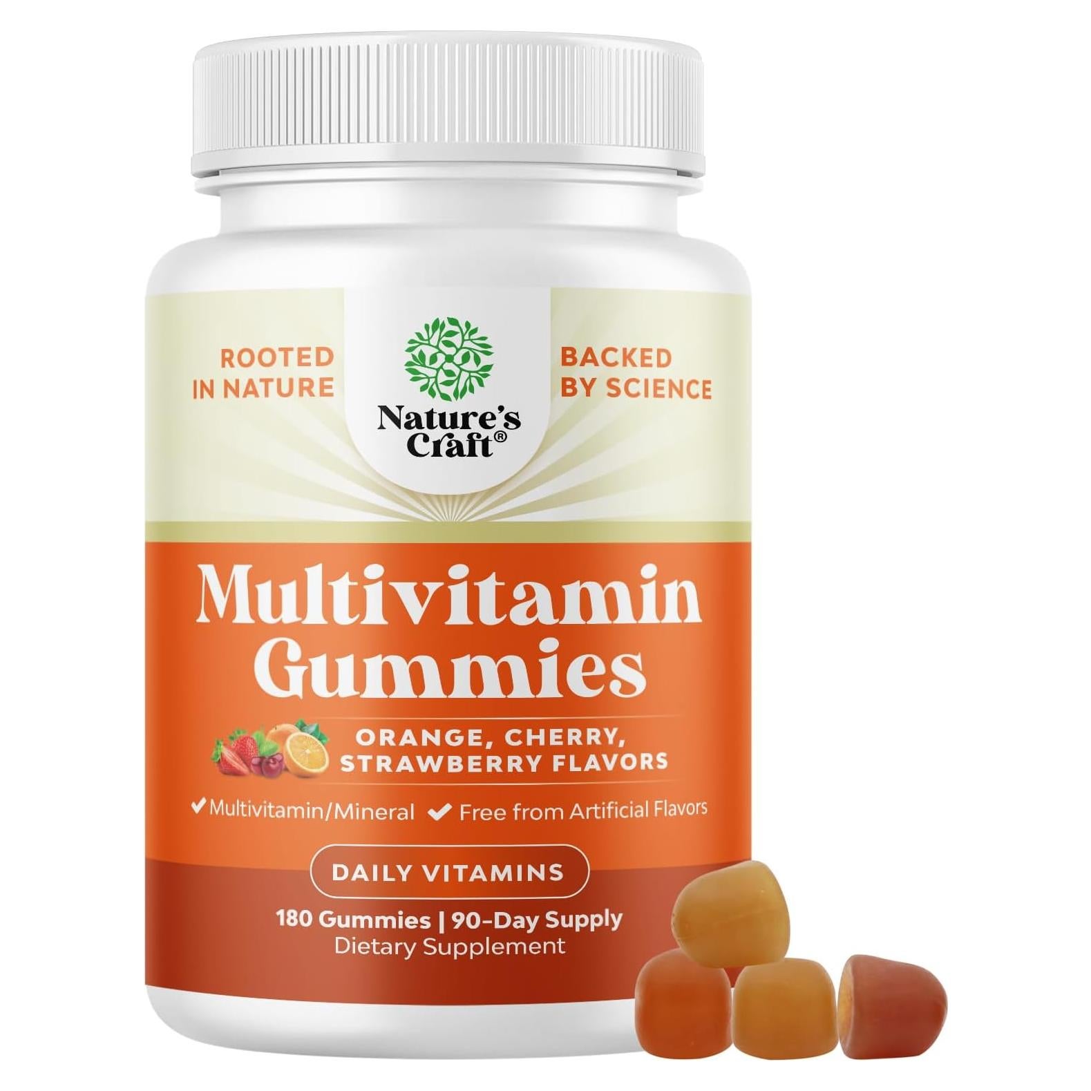 Gomitas Multivitamínicas Natures Craft 180 Unidades Sin OGM