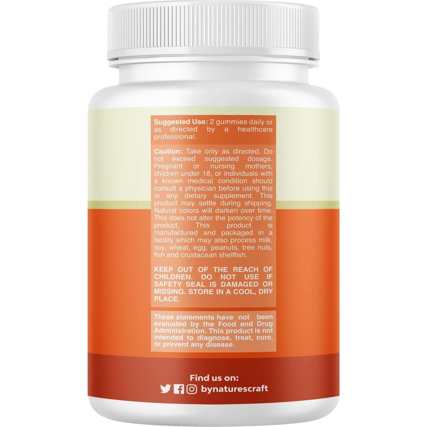 Gomitas Multivitamínicas Natures Craft 180 Unidades Sin OGM