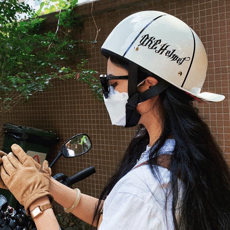 Casco de Motocicleta Qudas 005 Vintage Unisex ABS