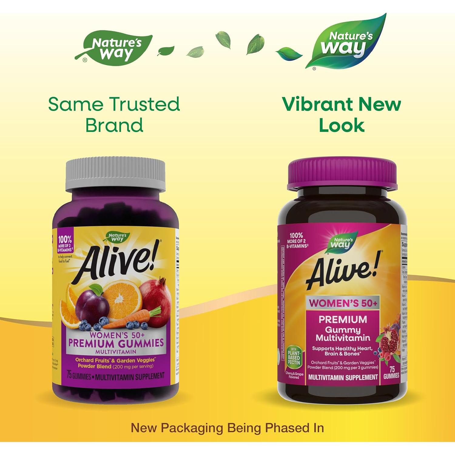 Multivitamina Gummy Premium Nature's Way para Mujeres 50+ 75 Gomas