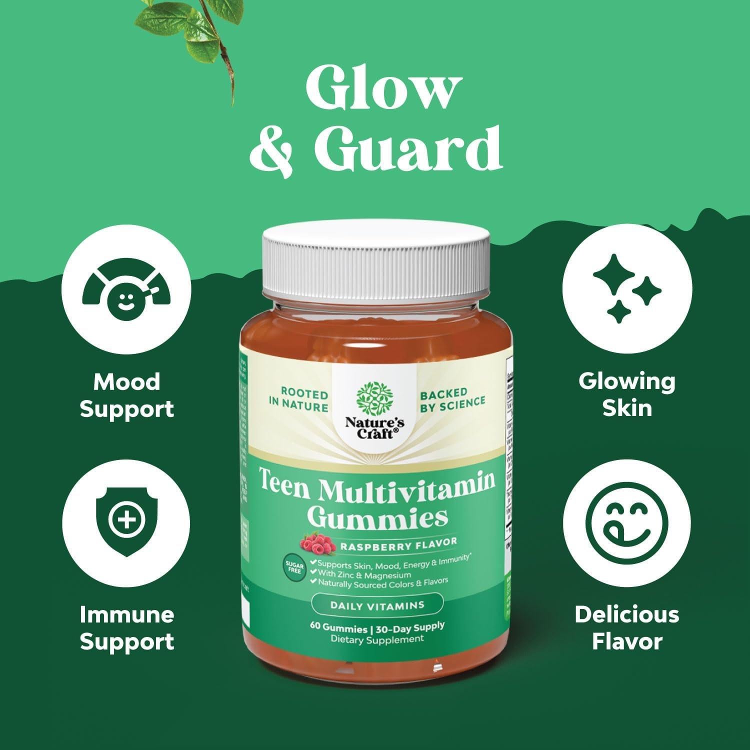 Gomitas Multivitamínicas Natures Craft 60 Unidades para Adolescentes